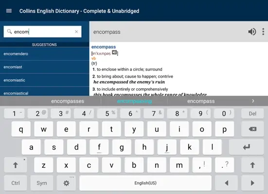 Collins English Dictionary - Complete & Unabridged android App screenshot 3